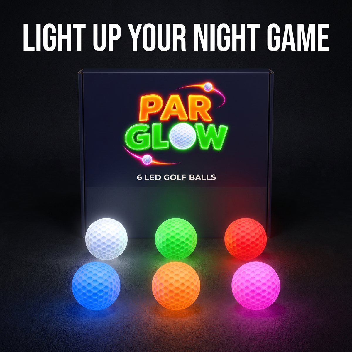 ParGlow™ LED Golf Balls - 6 Pack
