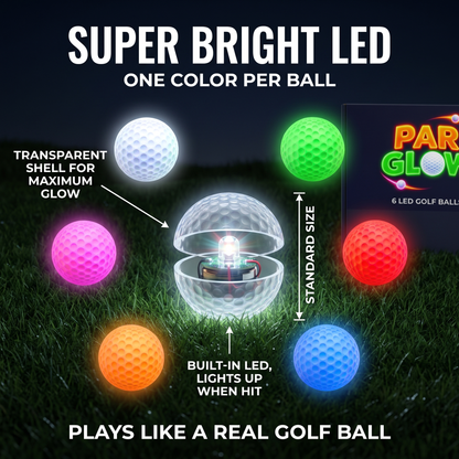 ParGlow™ LED Golf Balls - 6 Pack